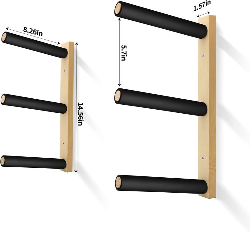 BEARUT Skateboard Rack Longboard Storage Rack, Ski Snowboard Holder Wall Mount Floating Shelf, Skateboard Organizer - Image 2